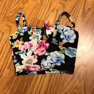 Floral crop top